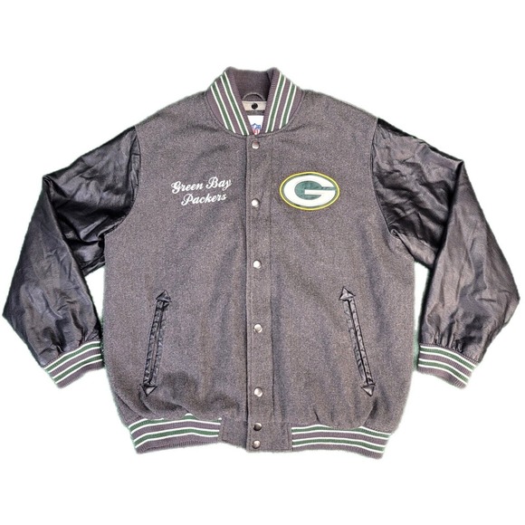 G-III Other - NFL Green Bay Packers Letterman Varsity Bomber Jacket G III Size XL Mens